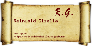 Reinwald Gizella névjegykártya