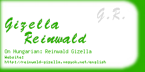 gizella reinwald business card